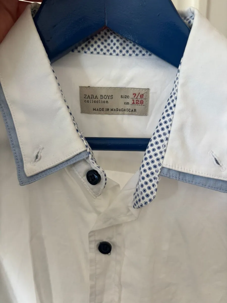 Zara boys white shirt age 7-8 - Image 3