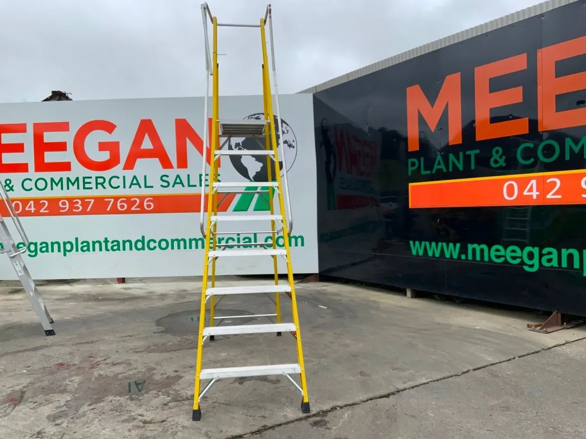 FIBREGLASS PLATFORM ACCESS LADDER.......0442. - Image 2
