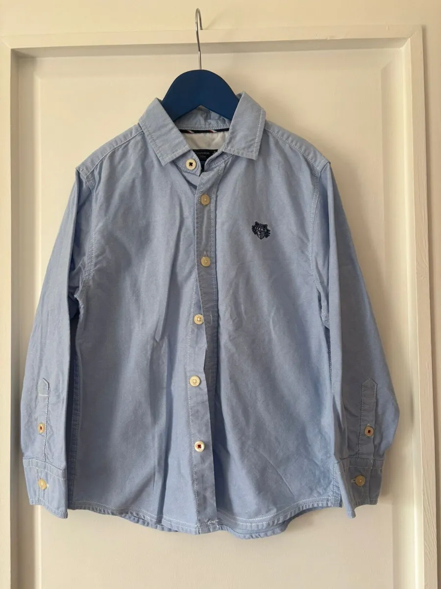 Paul Costelloe Light blue shirt age 7-8 - Image 1