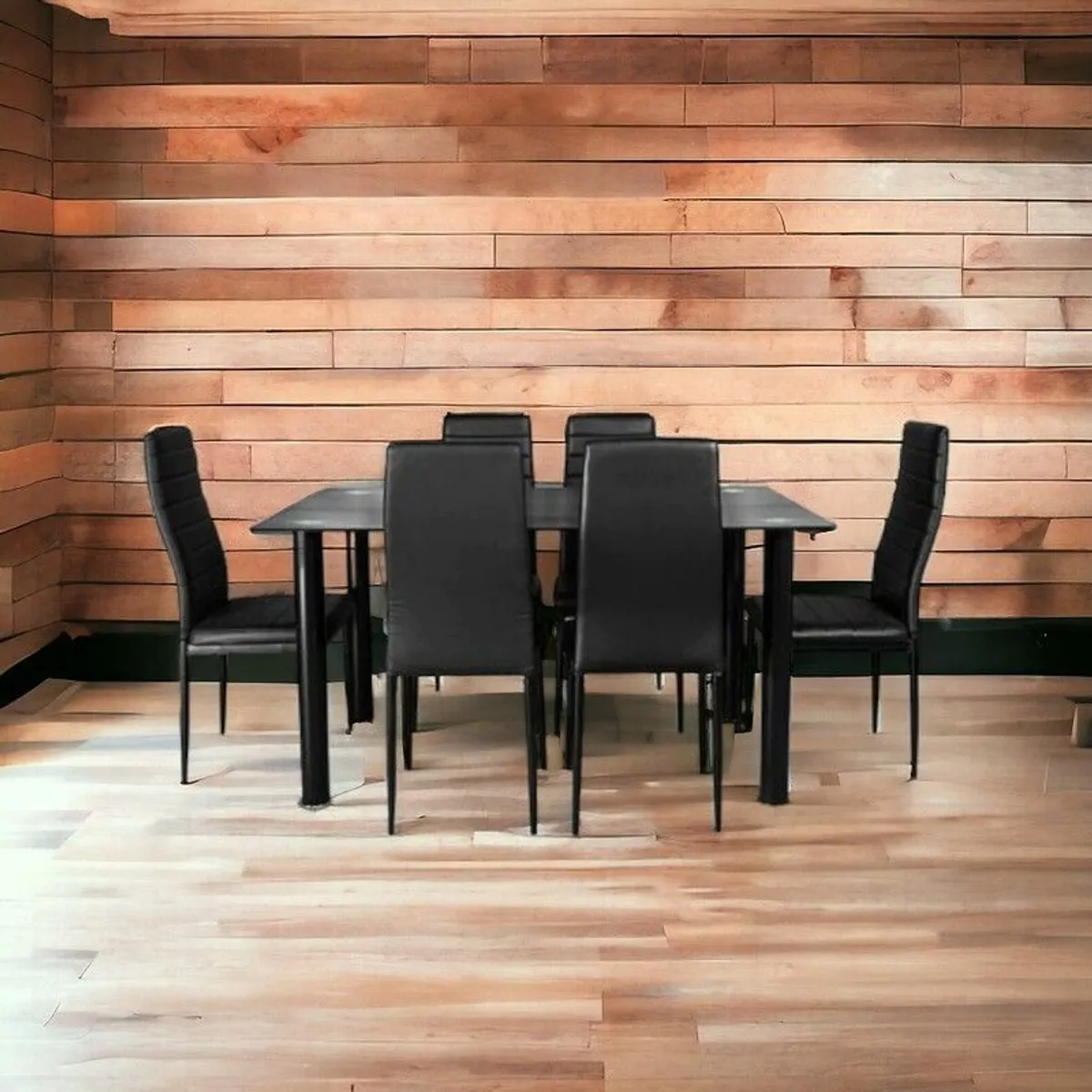 Modern Glass Dining Table Set Seats 6 FREE Delivery - Image 2