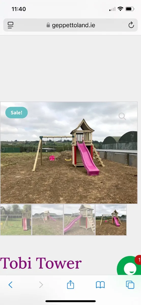 Swing, slide and tower set - Image 1
