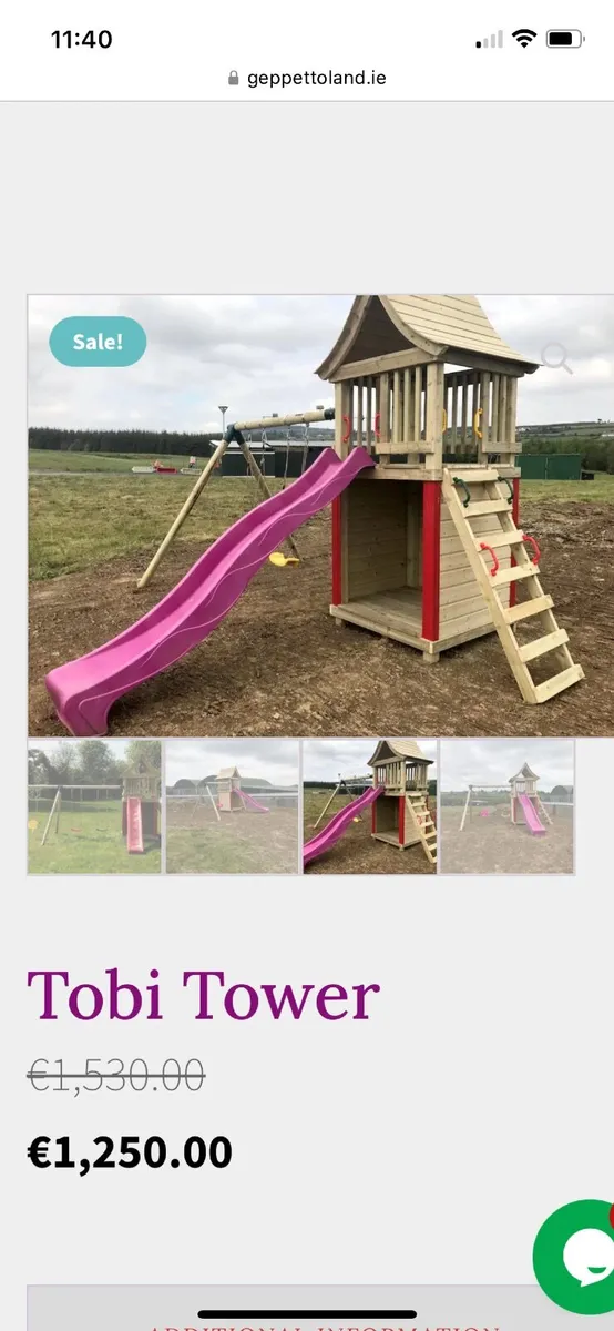 Swing, slide and tower set - Image 2