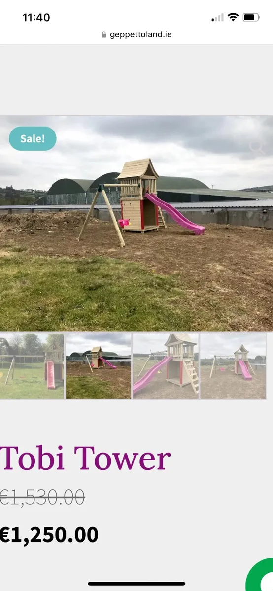 Swing, slide and tower set - Image 3