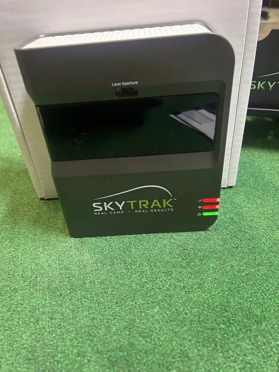 SkyTrak launch monitor with metal protective cage - Image 1