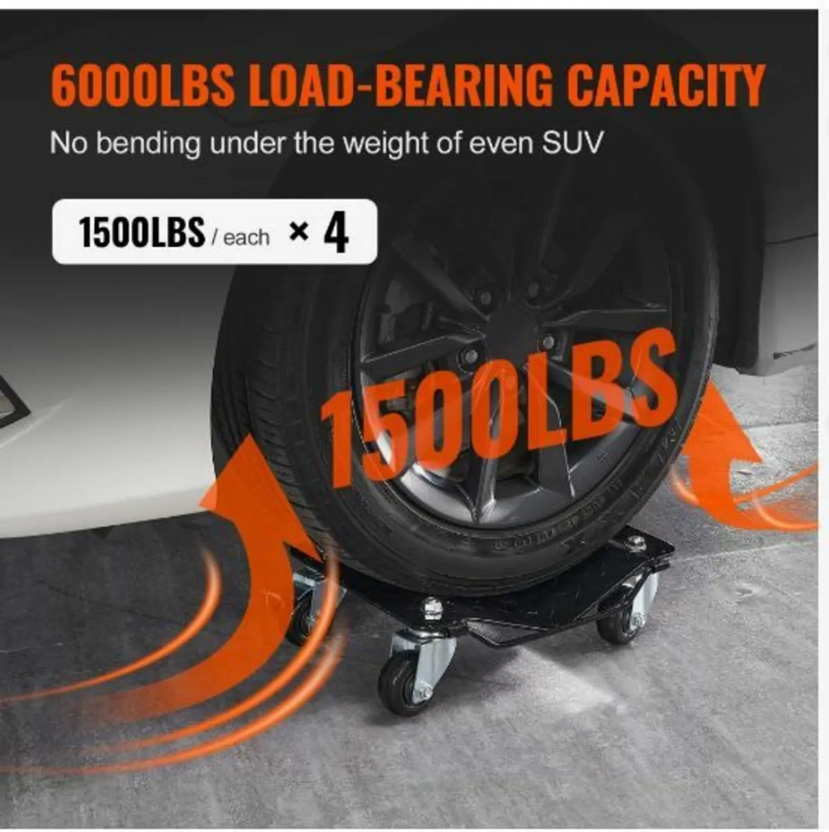 Car Dolly Wheel Tire Dolly 4 PCS Heavy Duty - Image 3
