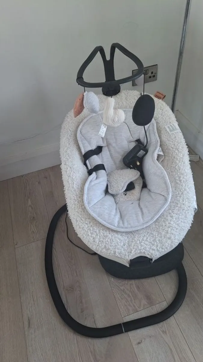 bouncerBabymoovSwoon Evolution Baby Swing/ Rocker/ Bouncer with remote- cream - Image 1