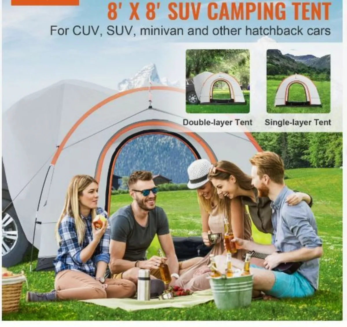 SUV Camping Tent, 8'-8' SUV Tent - Image 2