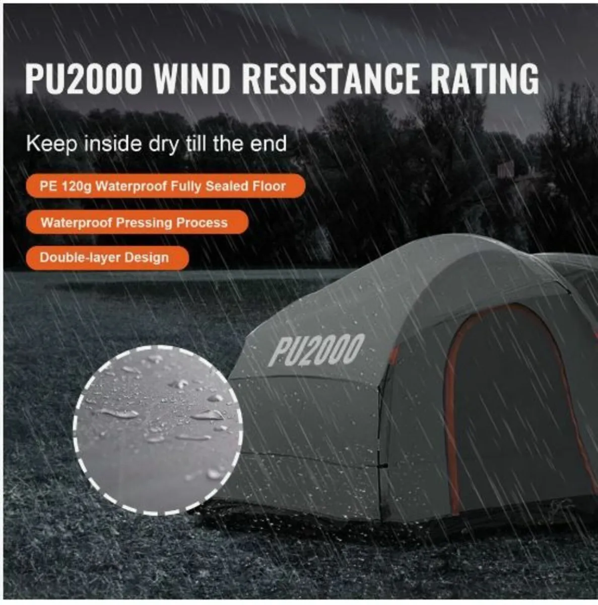 SUV Camping Tent, 8'-8' SUV Tent - Image 4