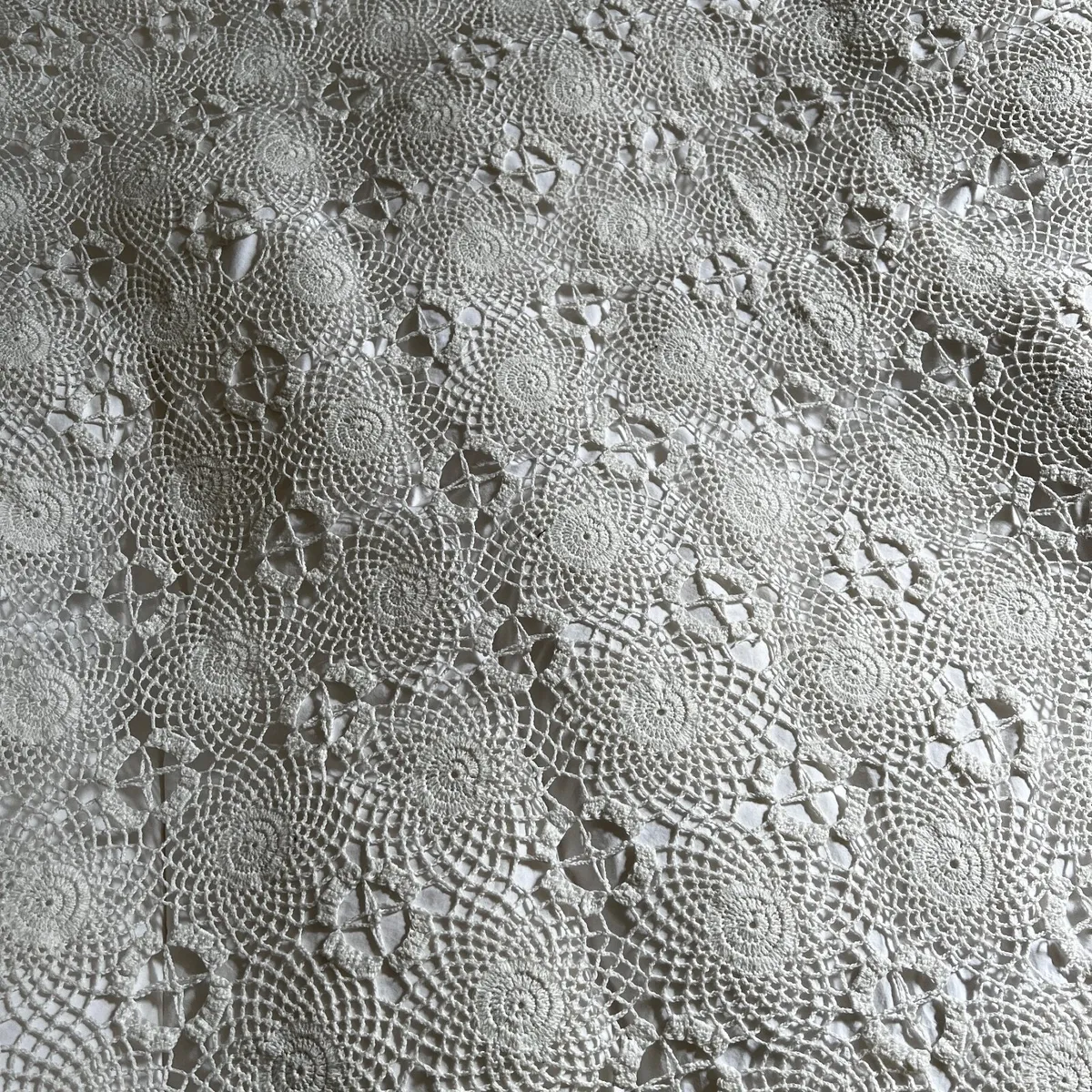 Hand Crochet bedspread / table cloth / chair cover - Image 4