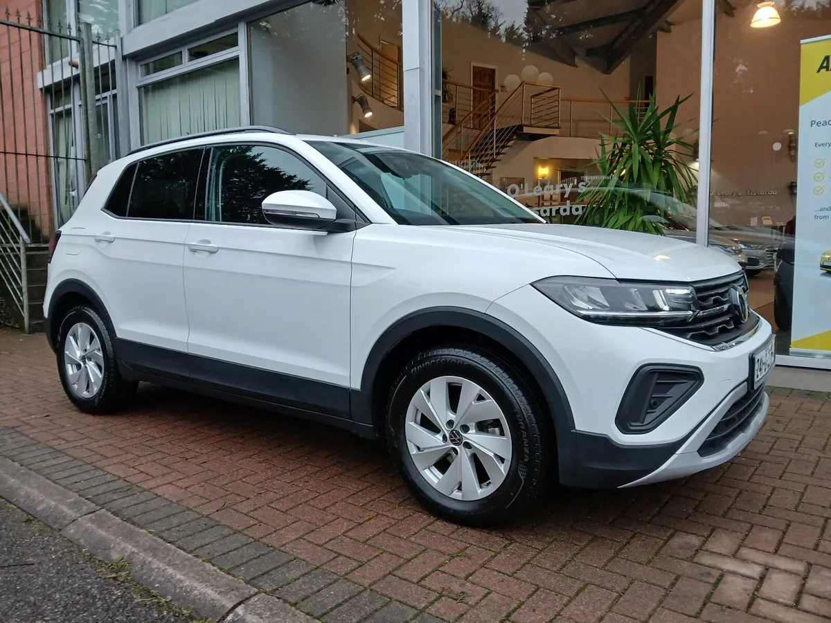 2024 T-Cross 1.0 TSi Life 95Bhp, White 18km. - Image 1
