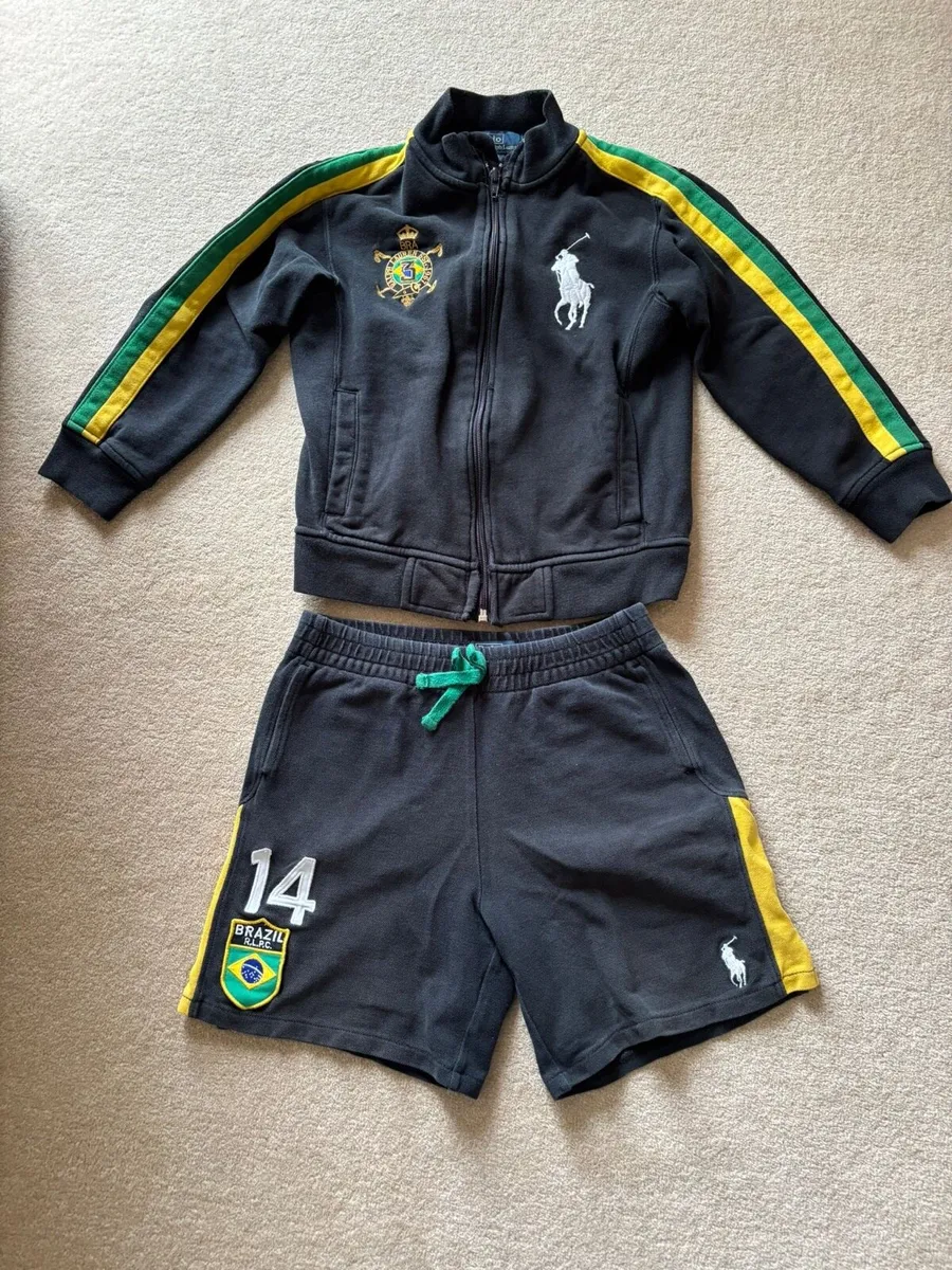 Ralph Lauren Black Brazil Jumper and short set 6-7 - Image 1