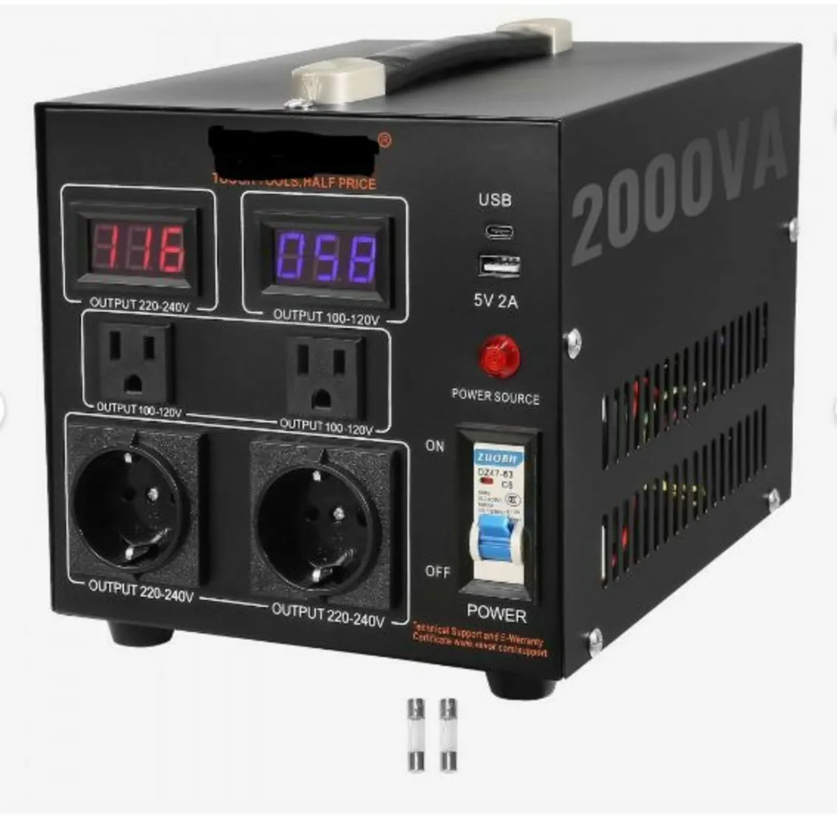 Voltage Converter Transformer, 2000VA - Image 1