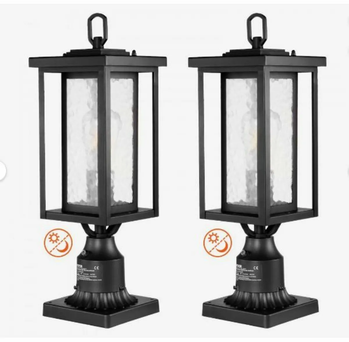 2 PCs Dusk to Dawn Outdoor Lamp Post Light - Image 3