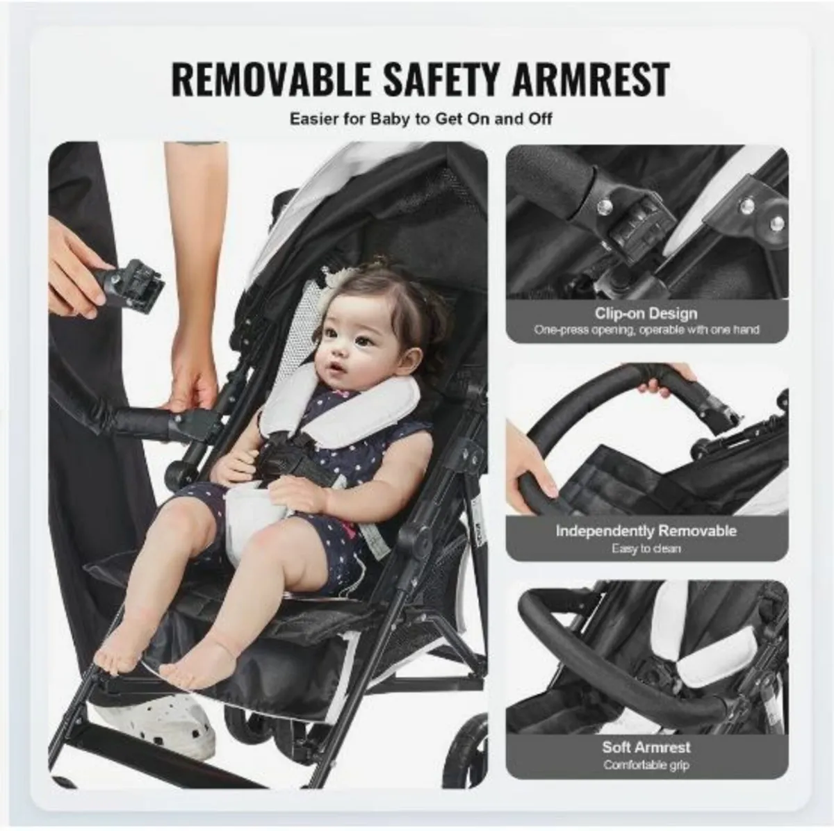 Lightweight Stroller Compact Easy Fold Adjustable - Image 4