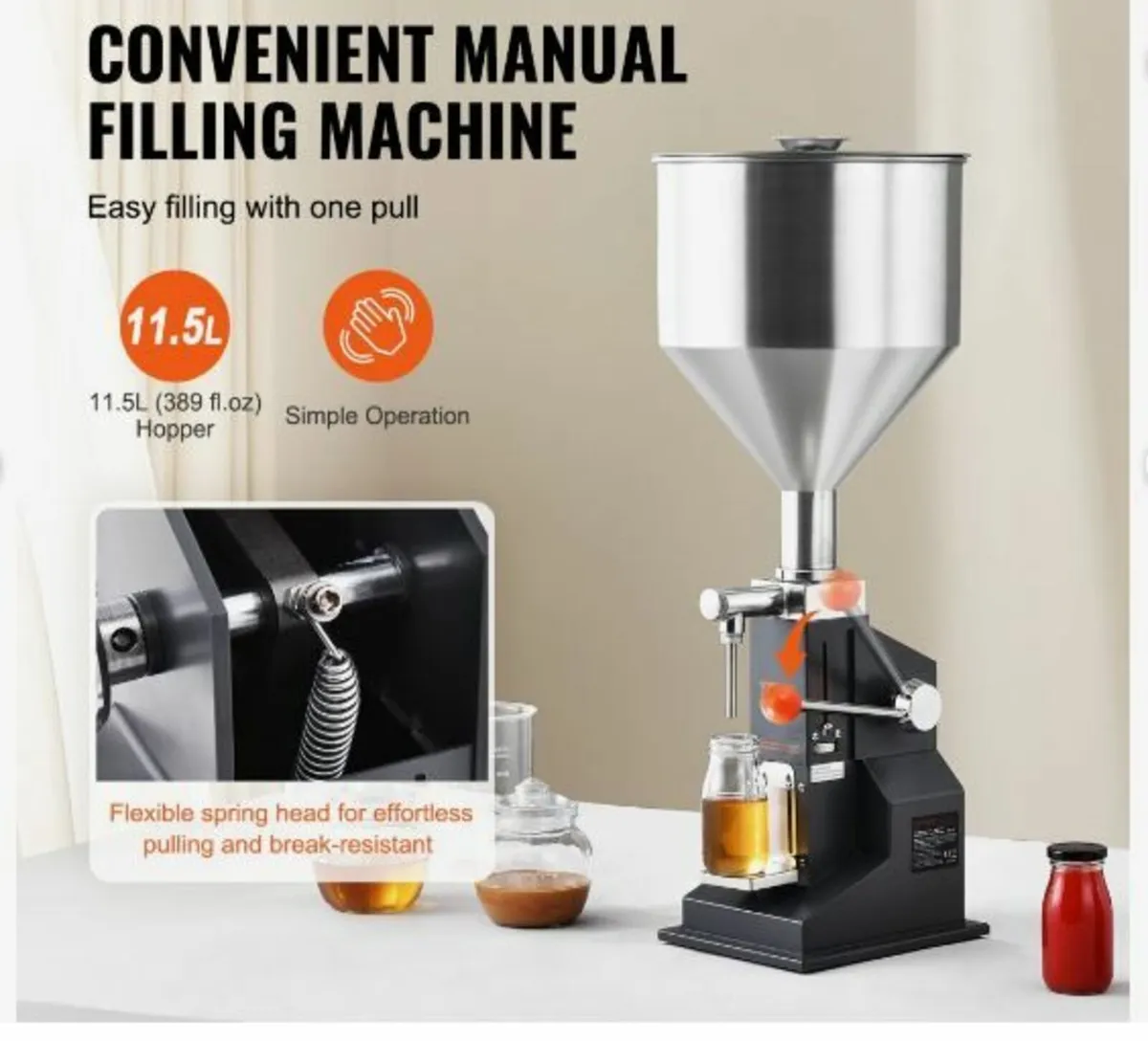 Manual Paste Liquid Filling Machine, 5-100ml - Image 3