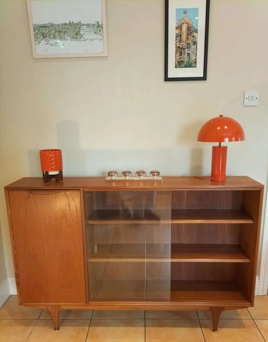 Mid Century Vintage Retro McIntosh Glazed Display Cabinet - Image 1