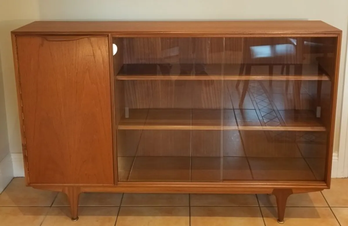 Mid Century Vintage Retro McIntosh Glazed Display Cabinet - Image 2
