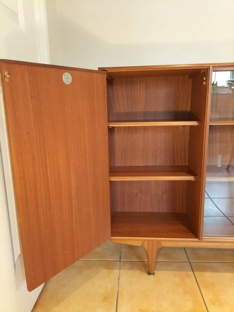 Mid Century Vintage Retro McIntosh Glazed Display Cabinet - Image 4