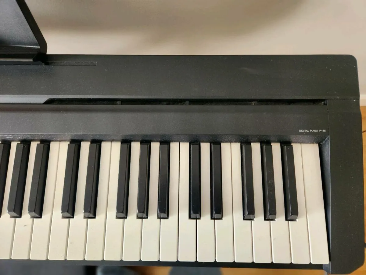 Yamaha digital piano p-45 (incl stand, seat, pedal - Image 2