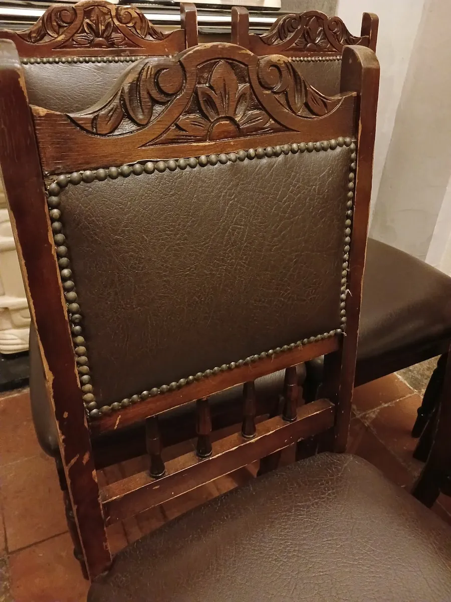 Set of 4 dining chairs - Image 4