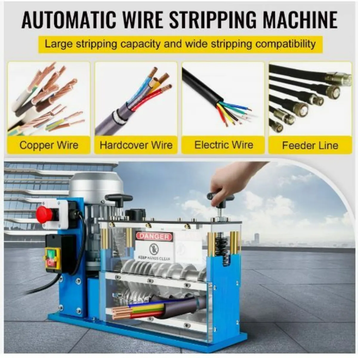 Electric Wire Stripping Machine, 0.06 inch-0.15 i - Image 3
