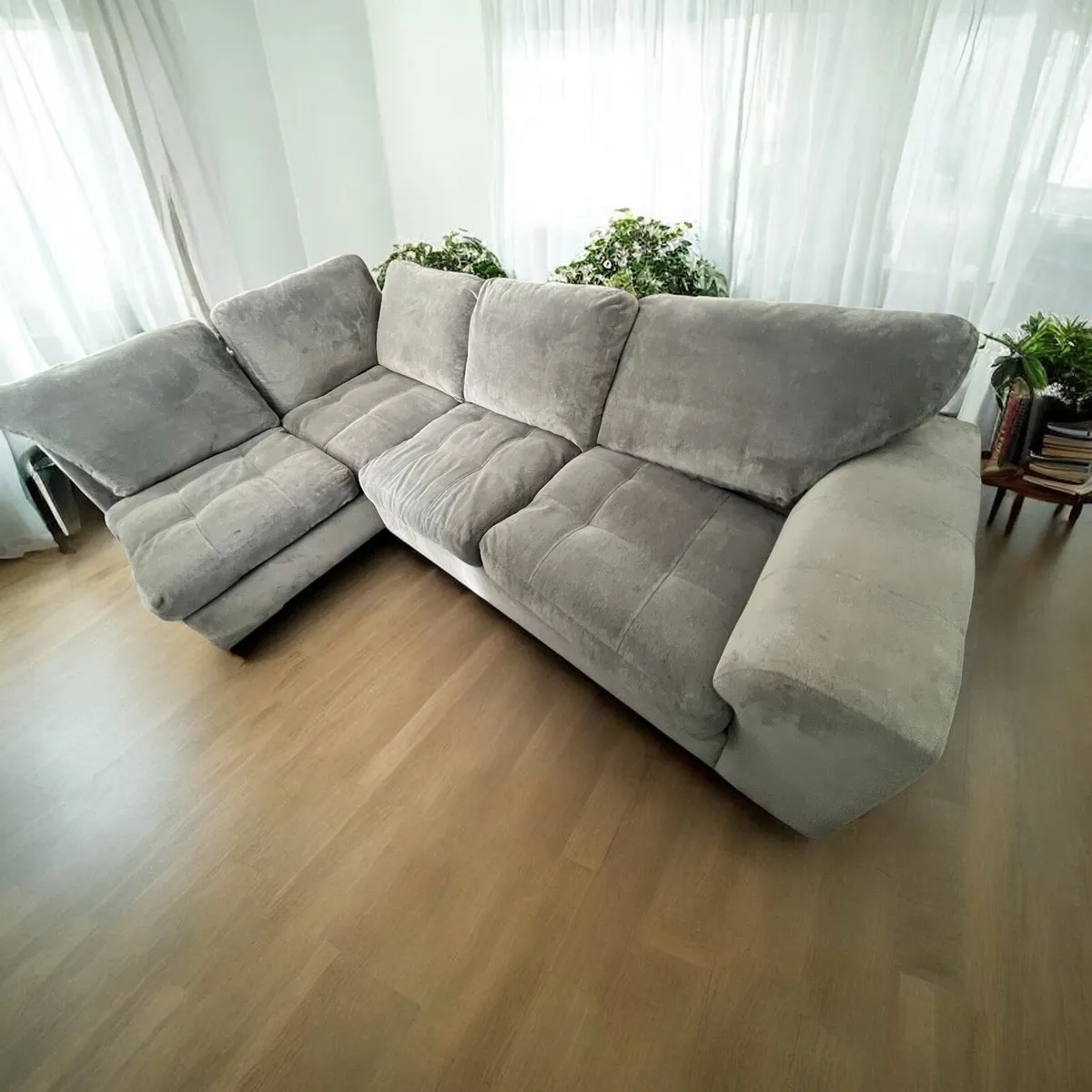 Grey corner sofa couch furniture delivery av - Image 4
