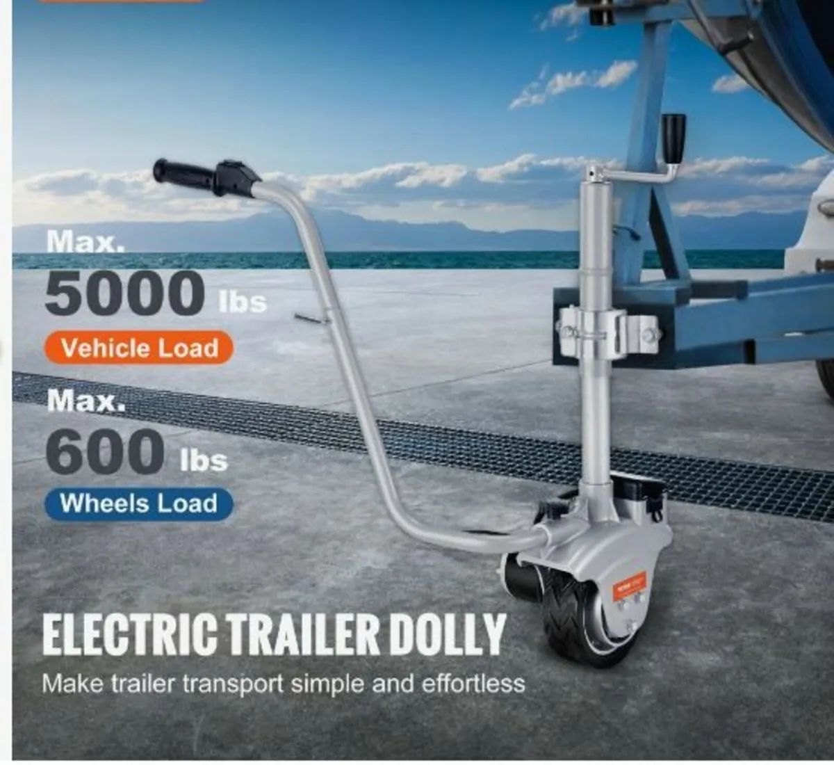 Electric Trailer Dolly, 5000lbs Towing Capacity - Image 2