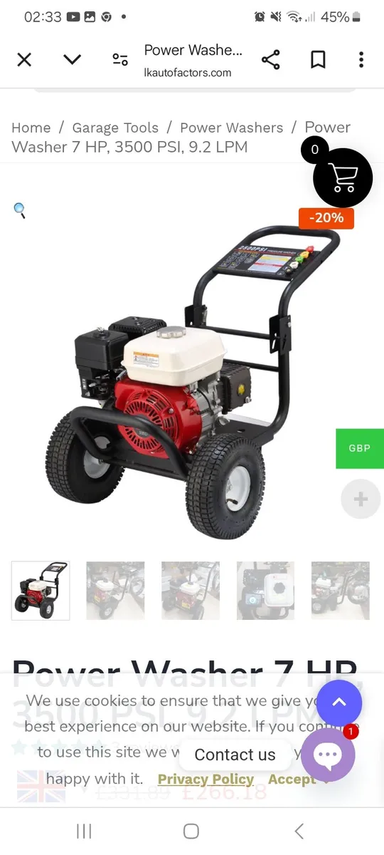 Petrol  power washer - Image 1