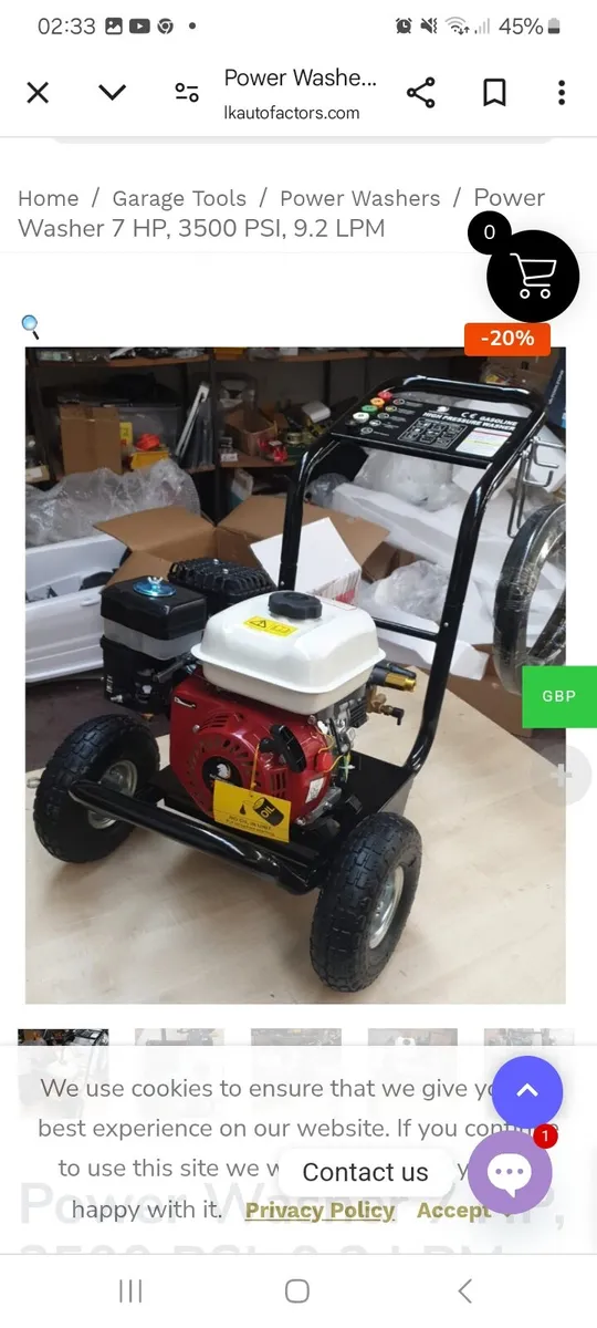 Petrol  power washer - Image 2