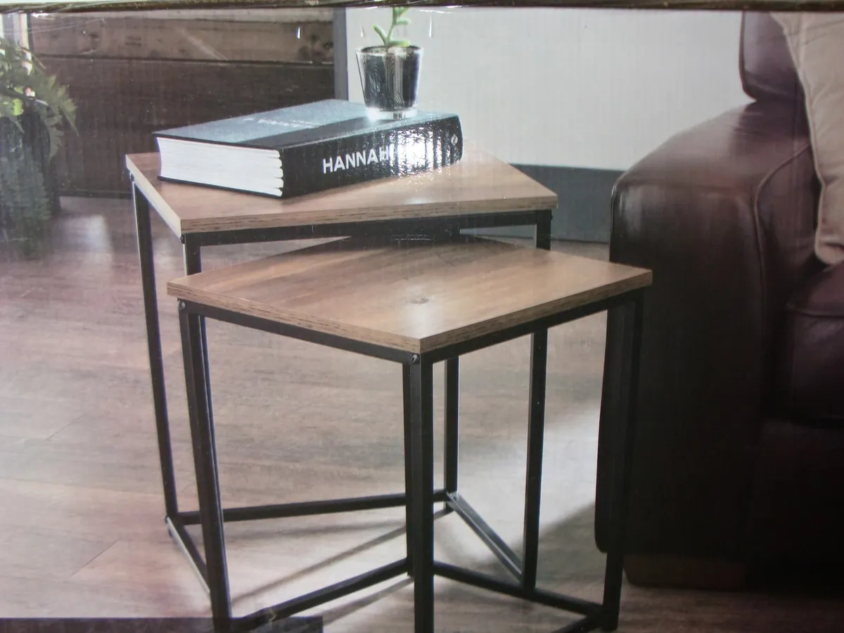 Set of 2 square tables- NEW - Image 1