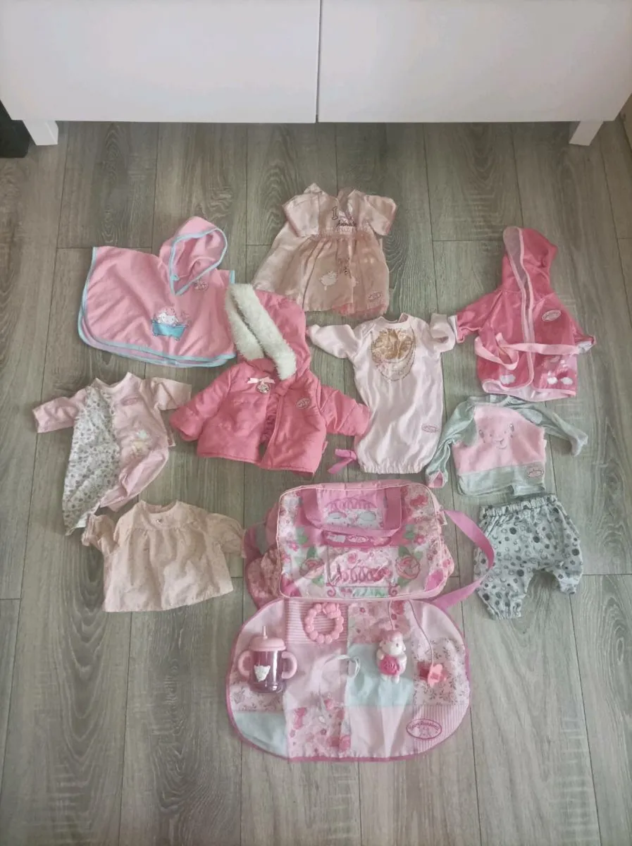 Baby Annabelle clothes and change bag - Image 1