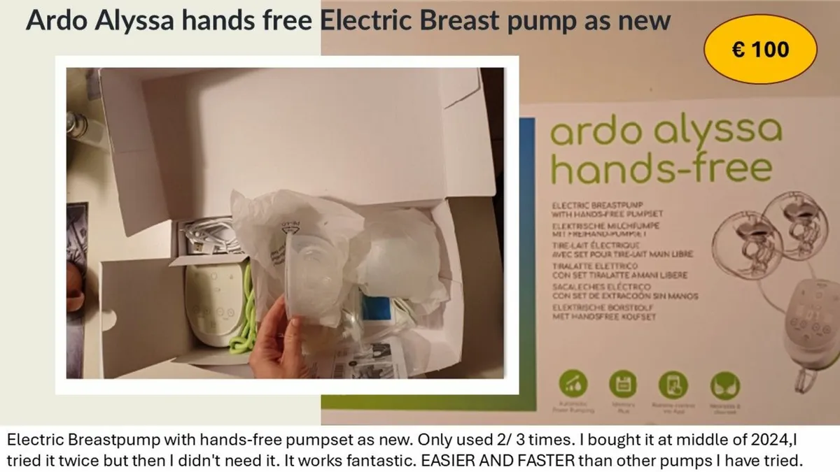 hands free  Electric Breast pump - ARDO ALYSSA