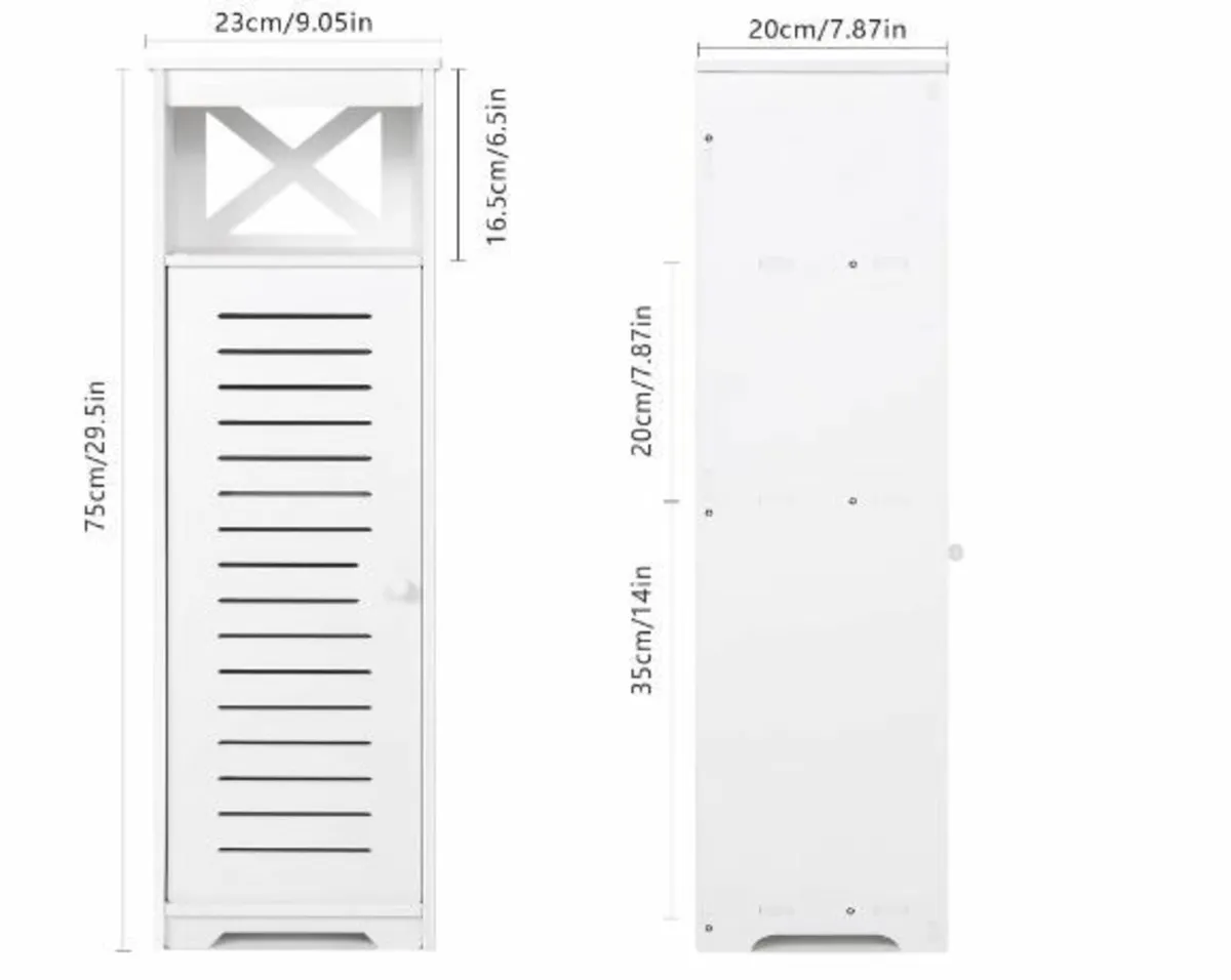 Bathroom Floor Storage Cabinet - Image 2