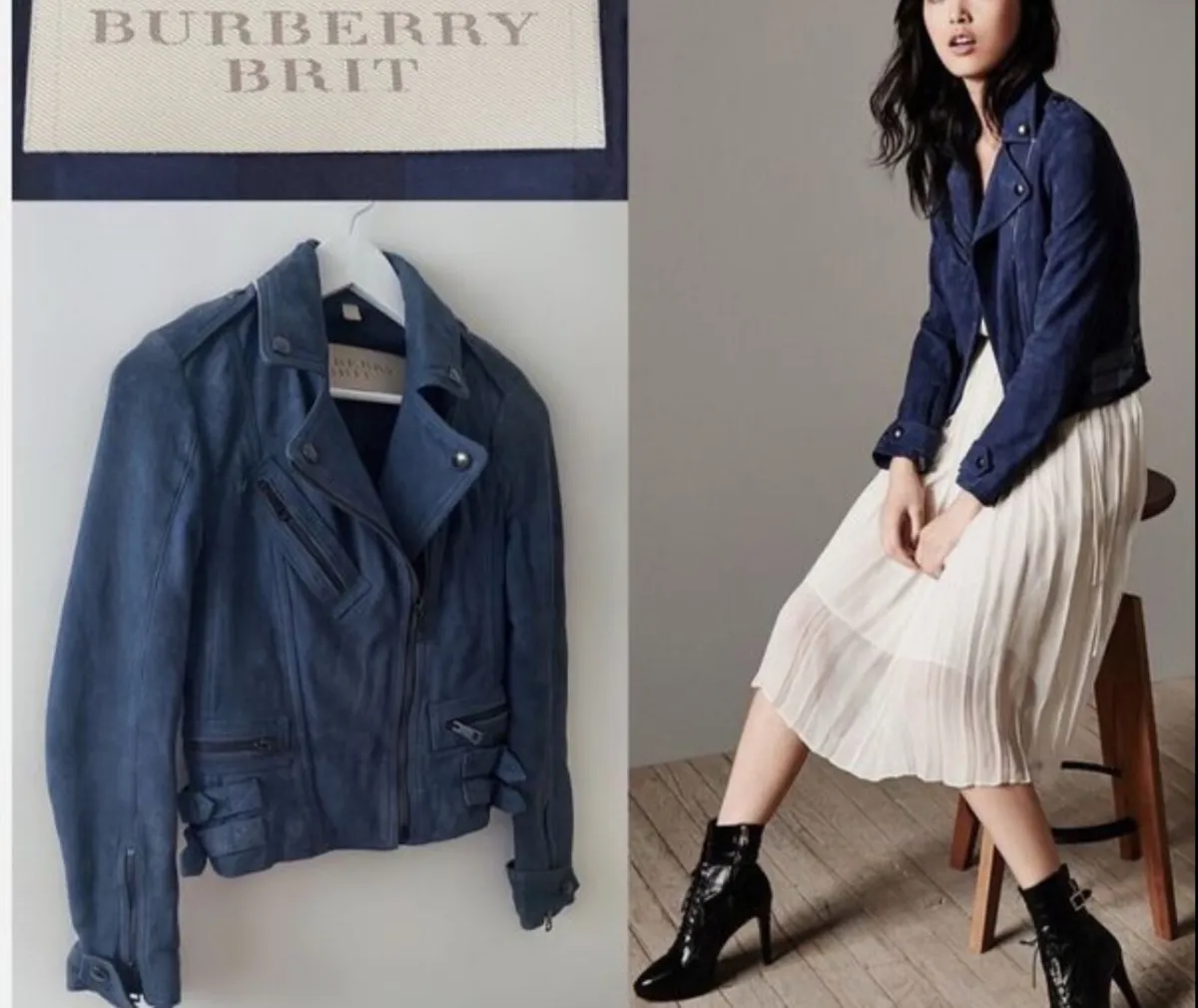 Autentic Burberry Leather Jacket - Image 3