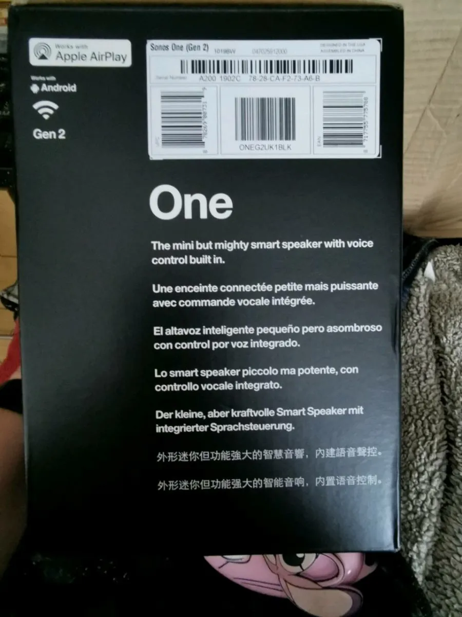 Sonos One (Gen 2) Speaker - Image 1