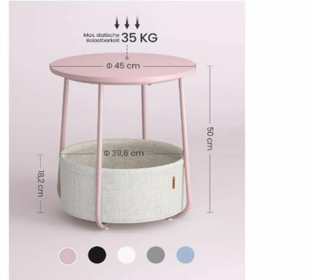 Round Side Table, Small Coffee Table - Image 4