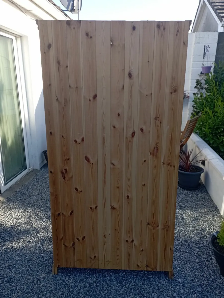 Solid wood bookcase sand wardrobe - Image 1
