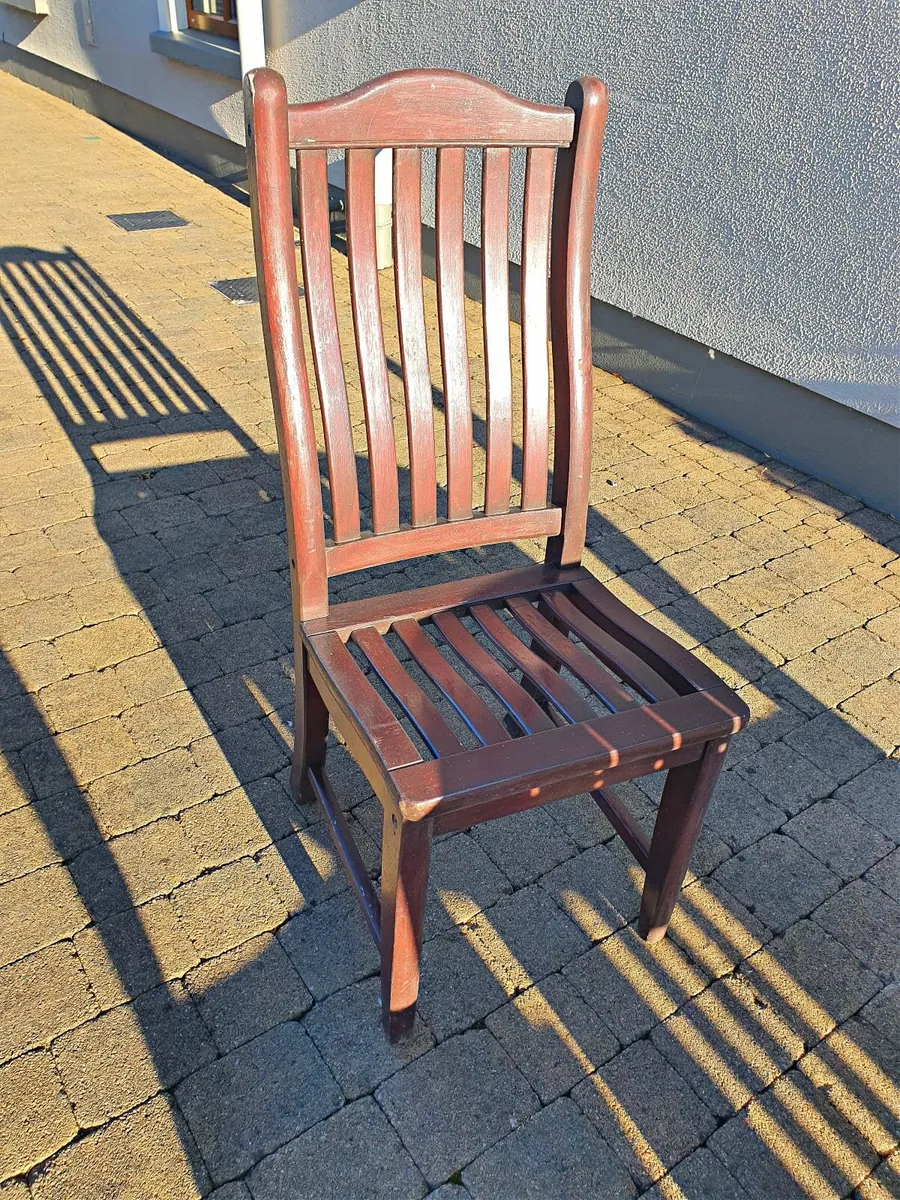 Garden Furniture-Solid Wooden Table and 4 Chairs - Image 2