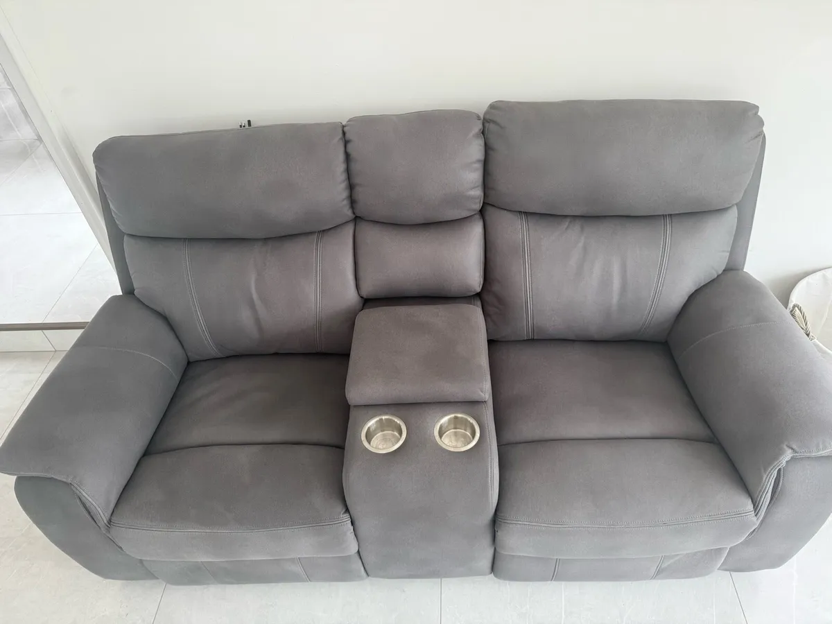 Grey recliner sofa - Image 2
