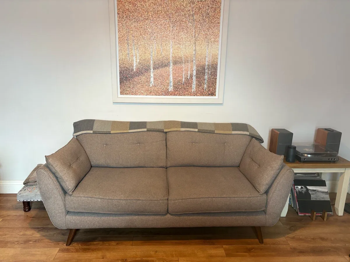 French Connection Zinc 3 and 1 seater & F/stool - Image 1
