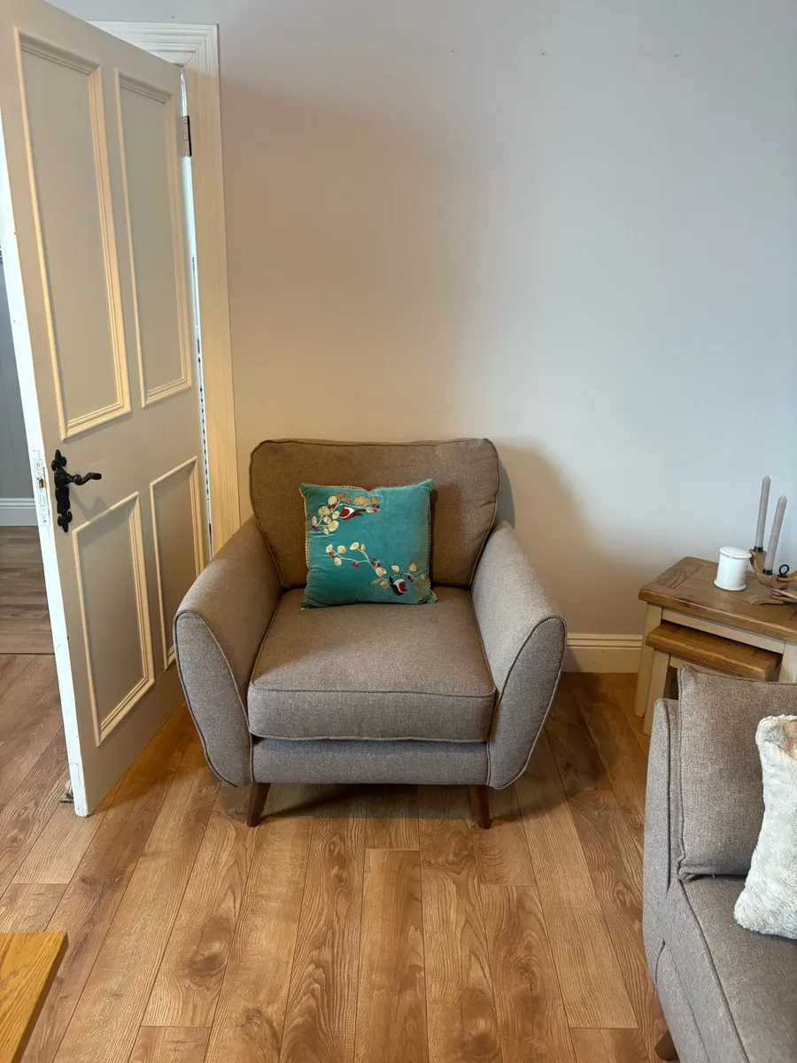 French Connection Zinc 3 and 1 seater & F/stool - Image 2