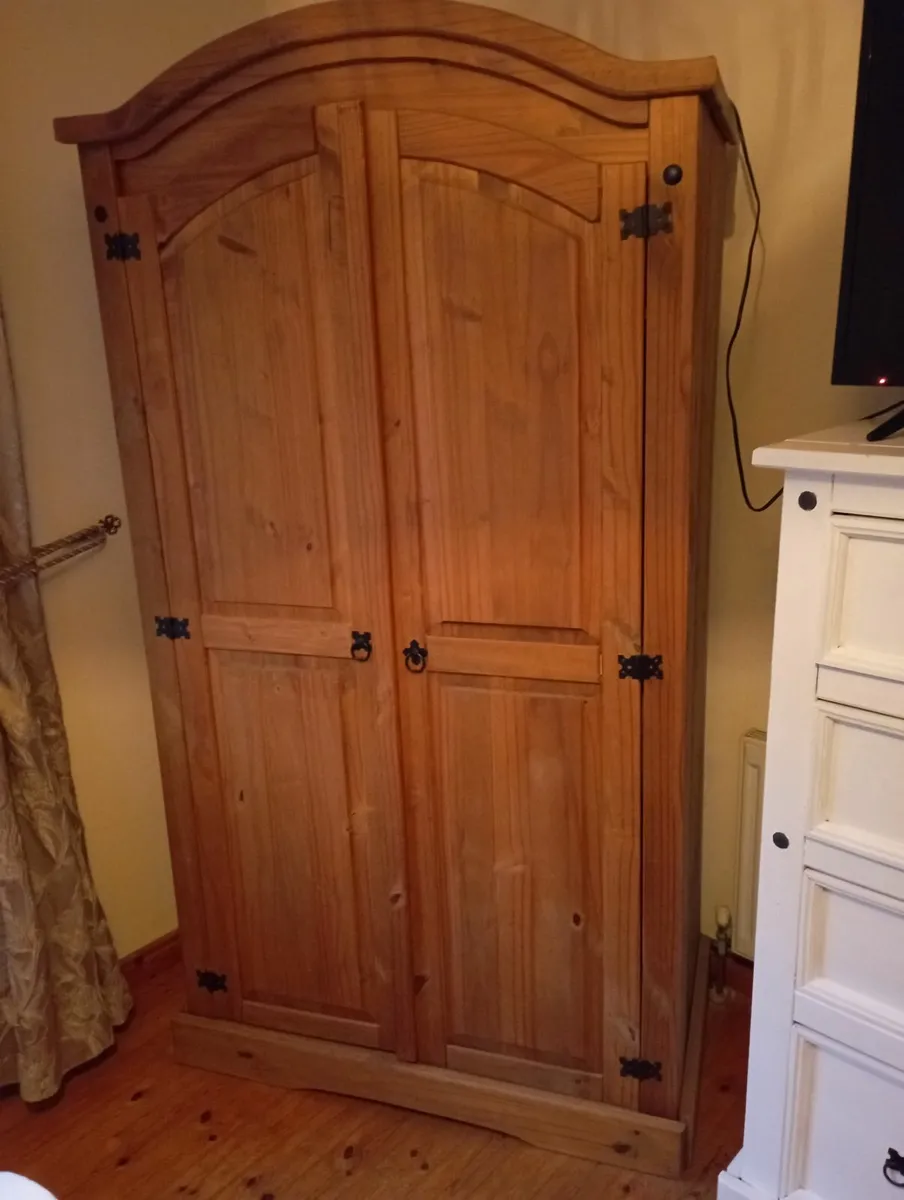Solid wood bookcase sand wardrobe - Image 3
