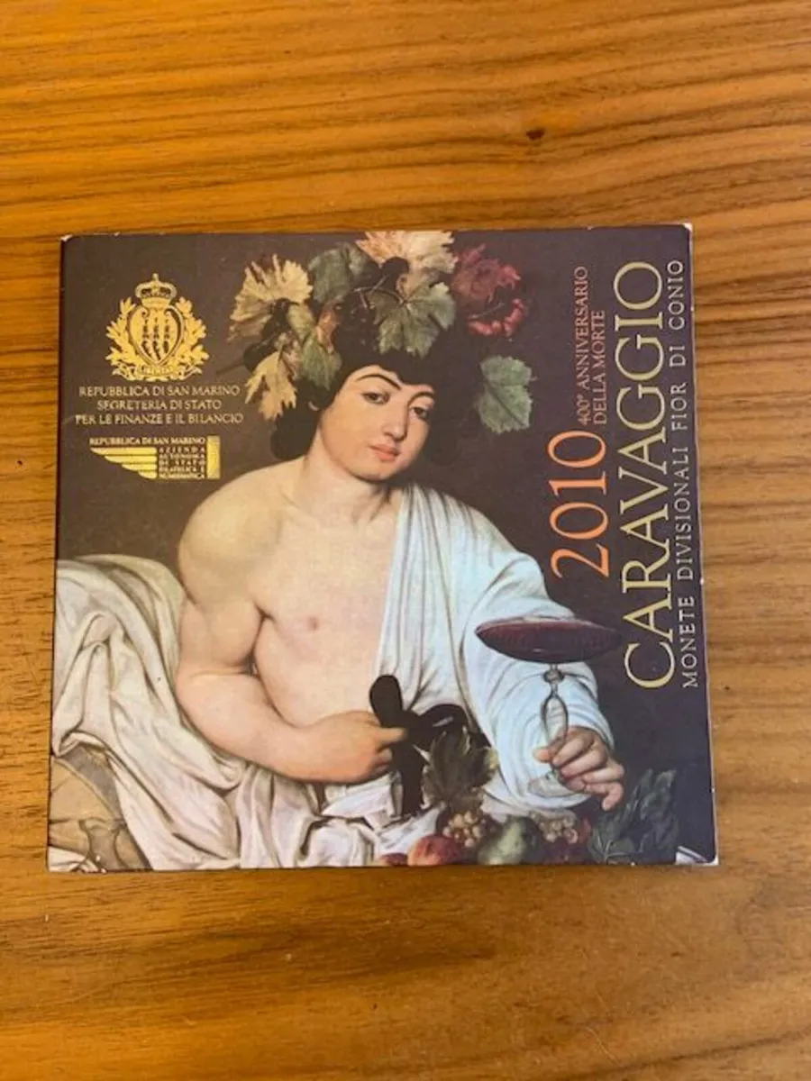 San Marino BU Set 2010 + 5 Euro Caravaggio - Image 3