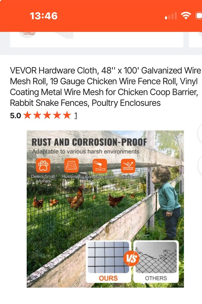 Galvanized Mesh Roll - Image 3