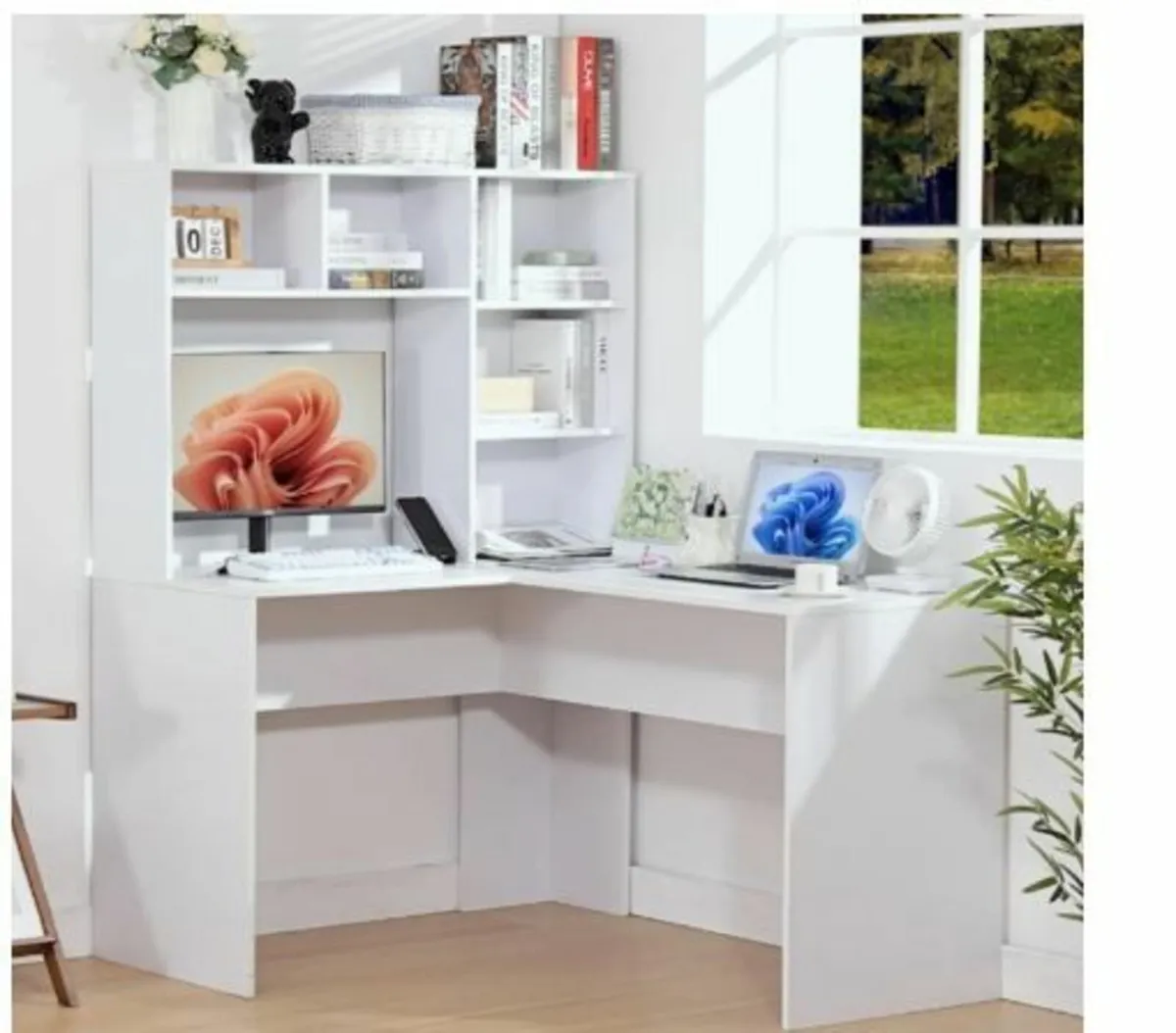 Corner Desk, White Desk - Image 2