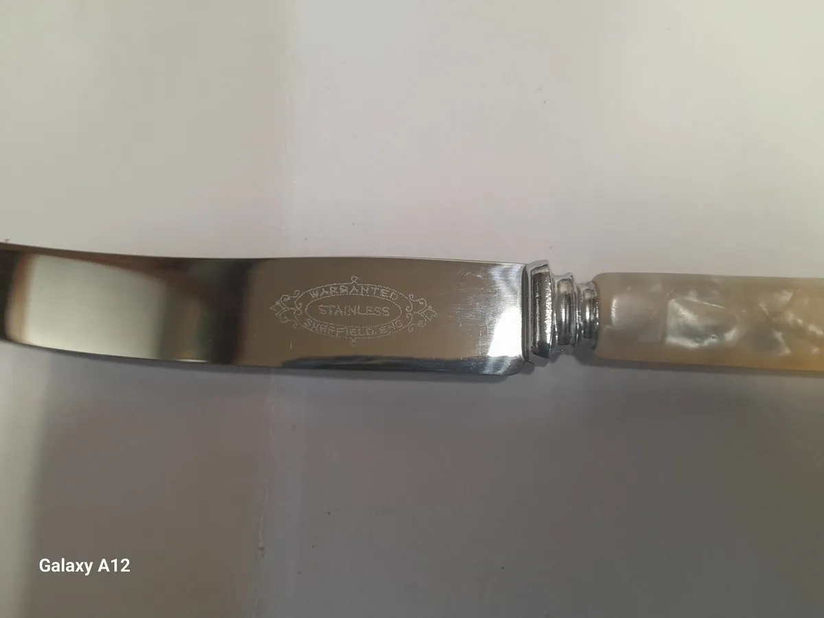 Antique Sheffield stainless Steel  knifes box set - Image 3
