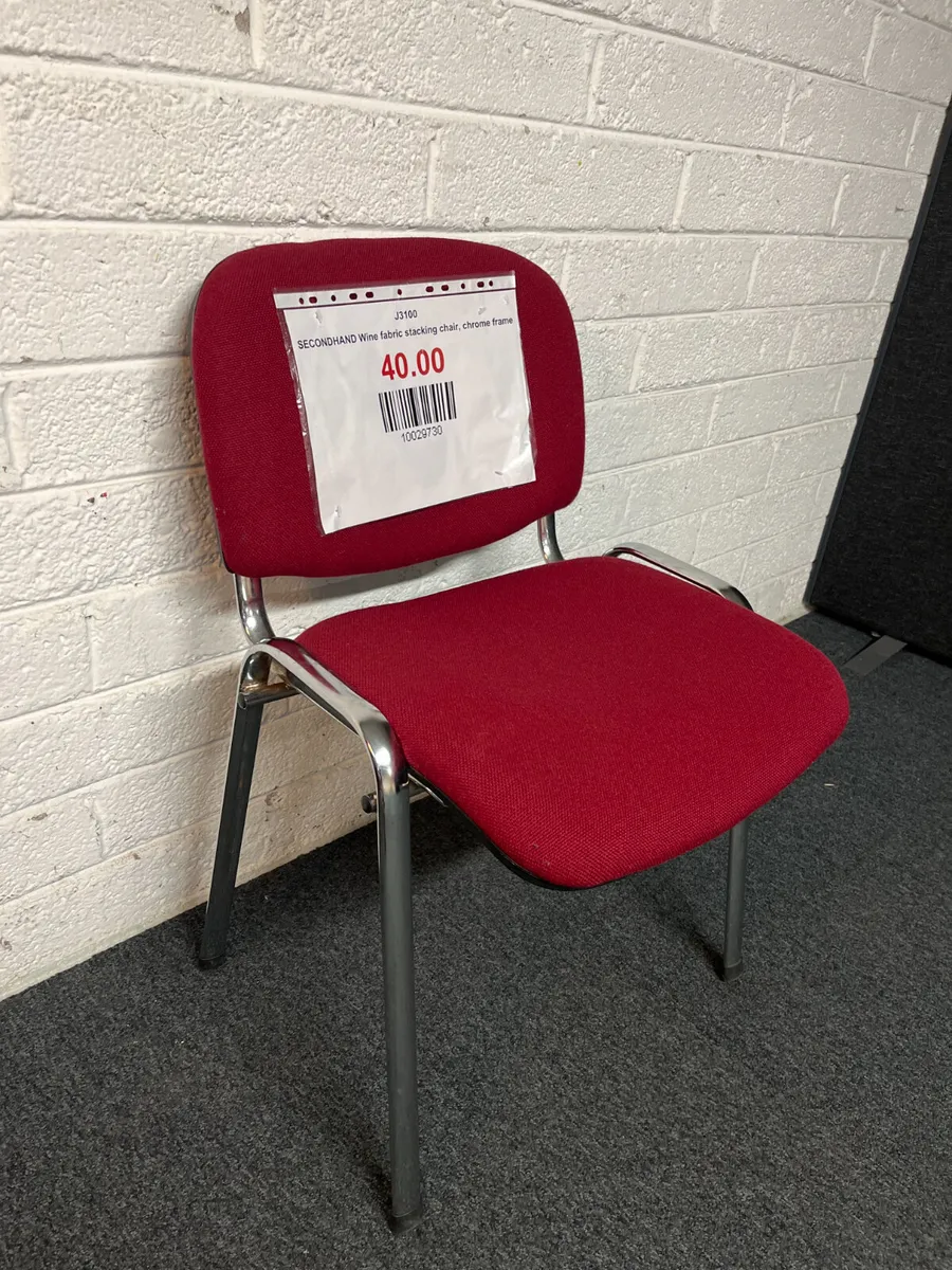 OFFICE FURNITURE: FABRIC STACKING CHAIRS - Image 1