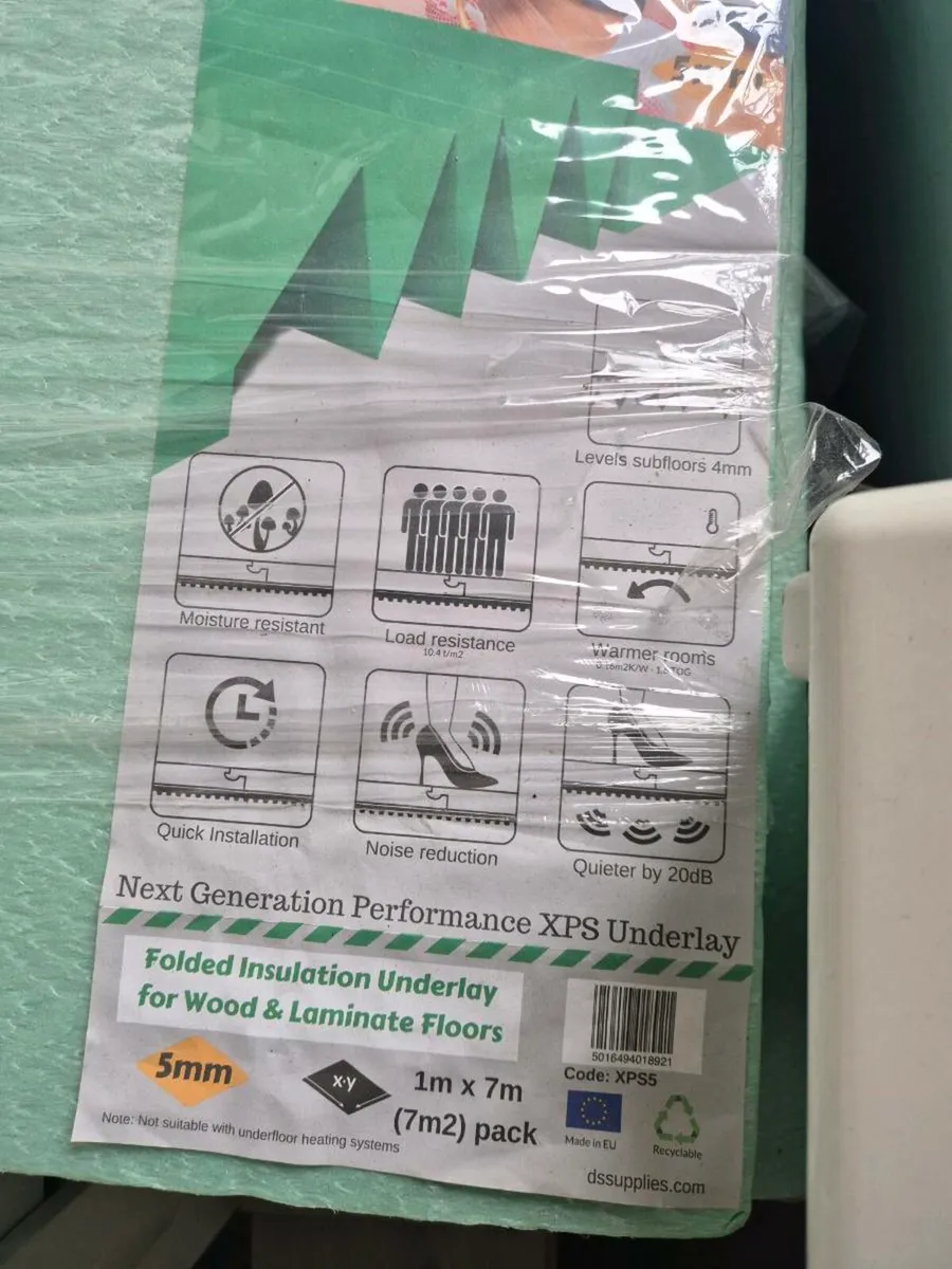 2 x new packs Underlay for laminate flooring - Image 2