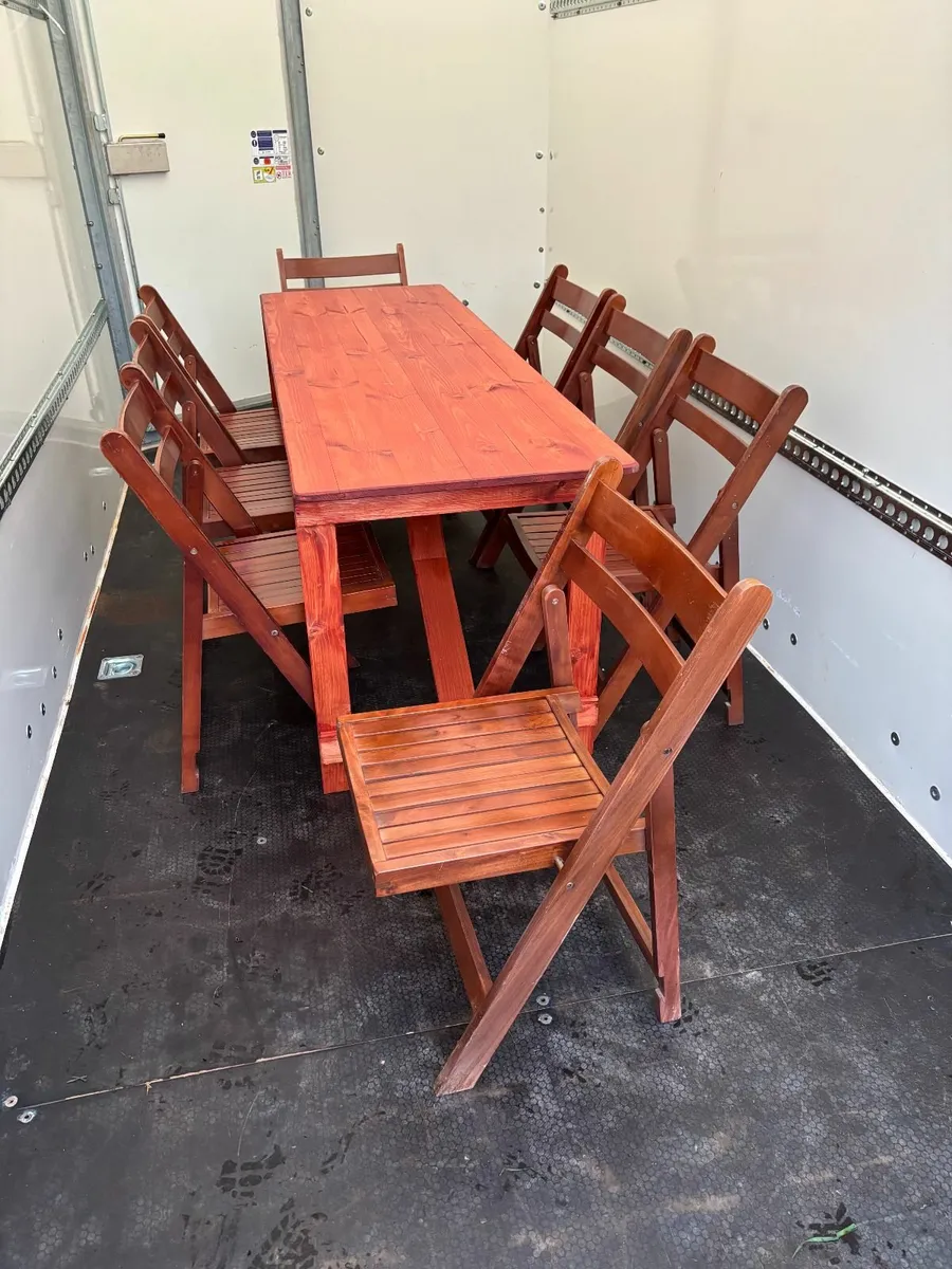 Rustic Event Furniture - 20 Tables + 150 Chairs - Image 4