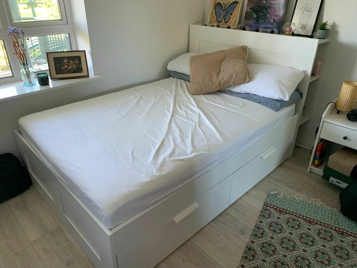 Double bed frame and mattress - Image 4
